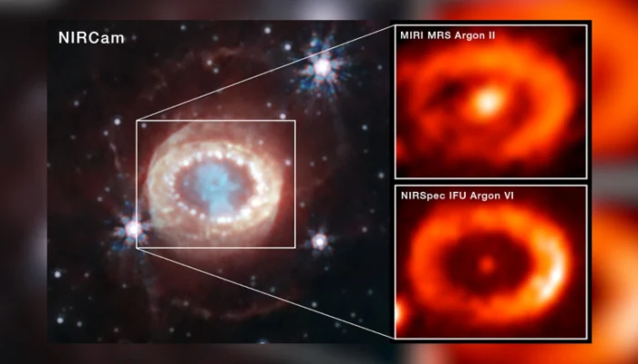 El telescopio Webb revela la existencia de una estrella de neutrones en el corazón de una supernova